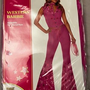 BARBIE- Western Barbie Halloween costume. Barbie Movie NWT. Size L